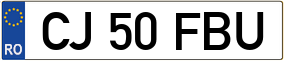 Truck License Plate